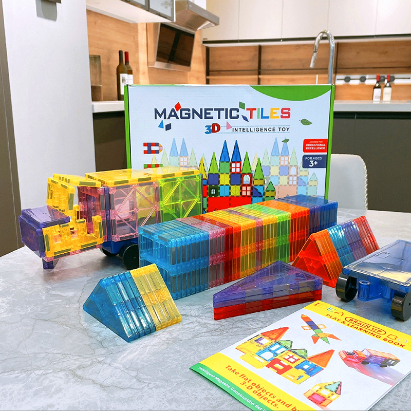彩窗磁力片儿童益智玩具拼图强磁拼装积木思维训练男女孩生日礼物