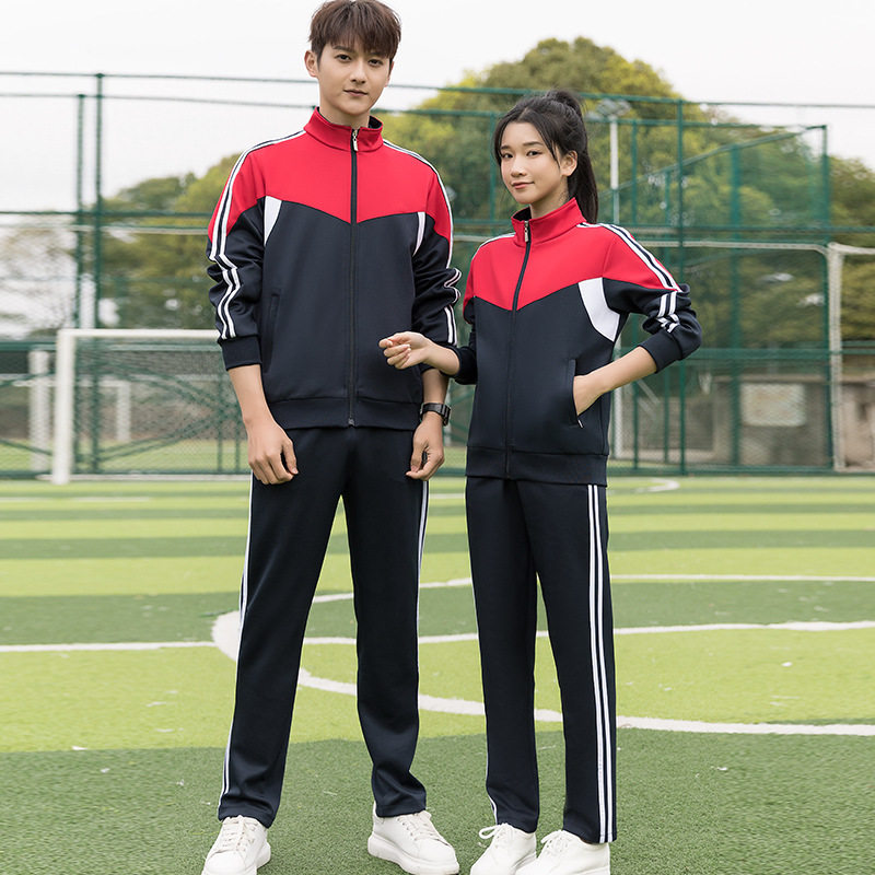 套装中学生初中高中生班服两件套运动会统一服装春装春季长袖校服