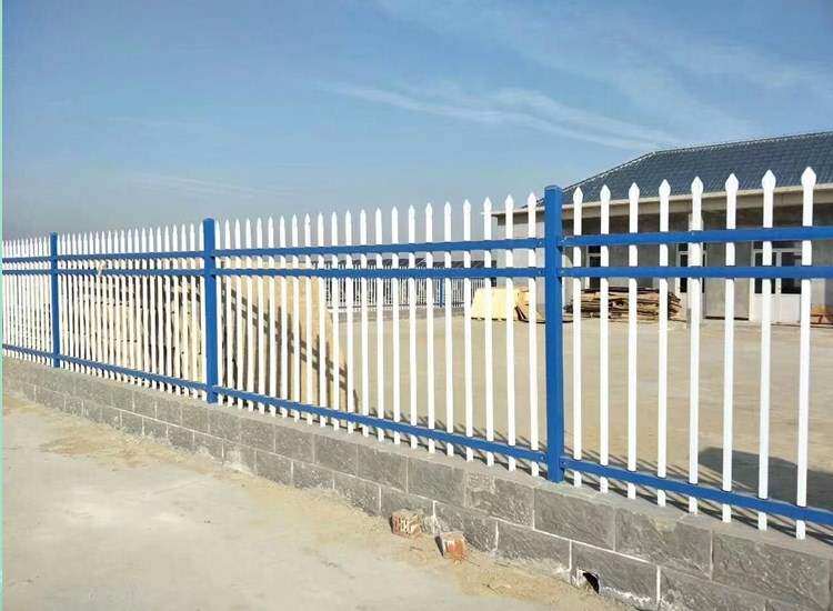小区栅栏防护锌钢护栏家用室外铁艺栏杆庭院厂区户外围墙围栏庭院