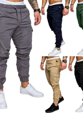 Cargo Pants Trousers For Men Clothes Mens Casual Jogger Man