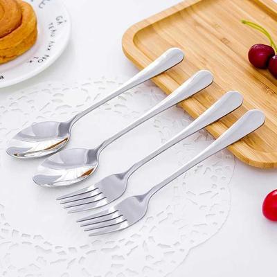 Stainless-Steel Knife and Fork Set Small Spoon Portable
