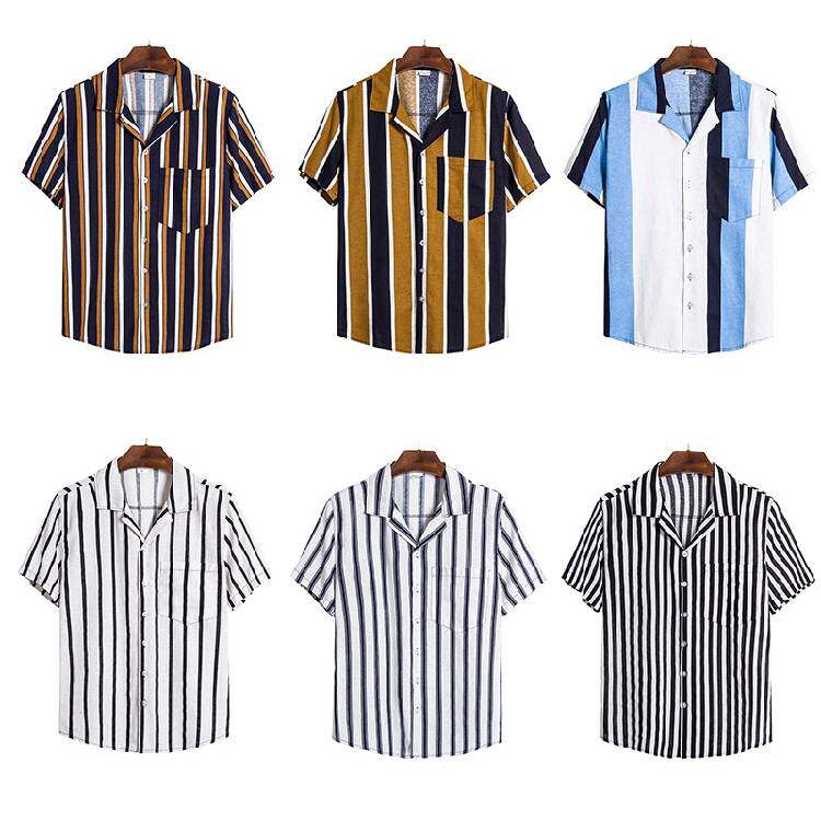 Hot-selling cotton and linen men s shirts Men s thin and