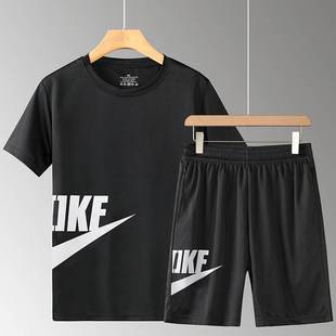 suit 2pcs men set clothes wear fitness gym sport man summer