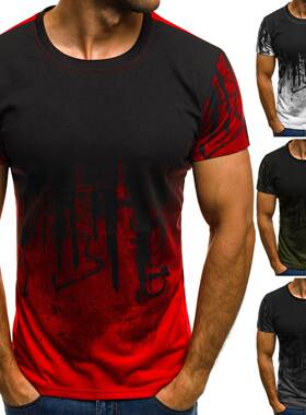 T恤男Men s short sleeve t-shirt boys summer slim camo shirts