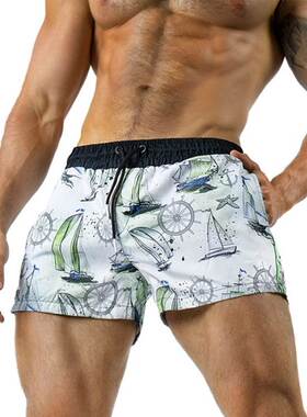 Running Shorts Men Swimwear Swimming Trunks Short Briefs Bea