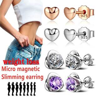 1 Pair Magnetic Slimming Earrings Weight loss Body Relaxatio