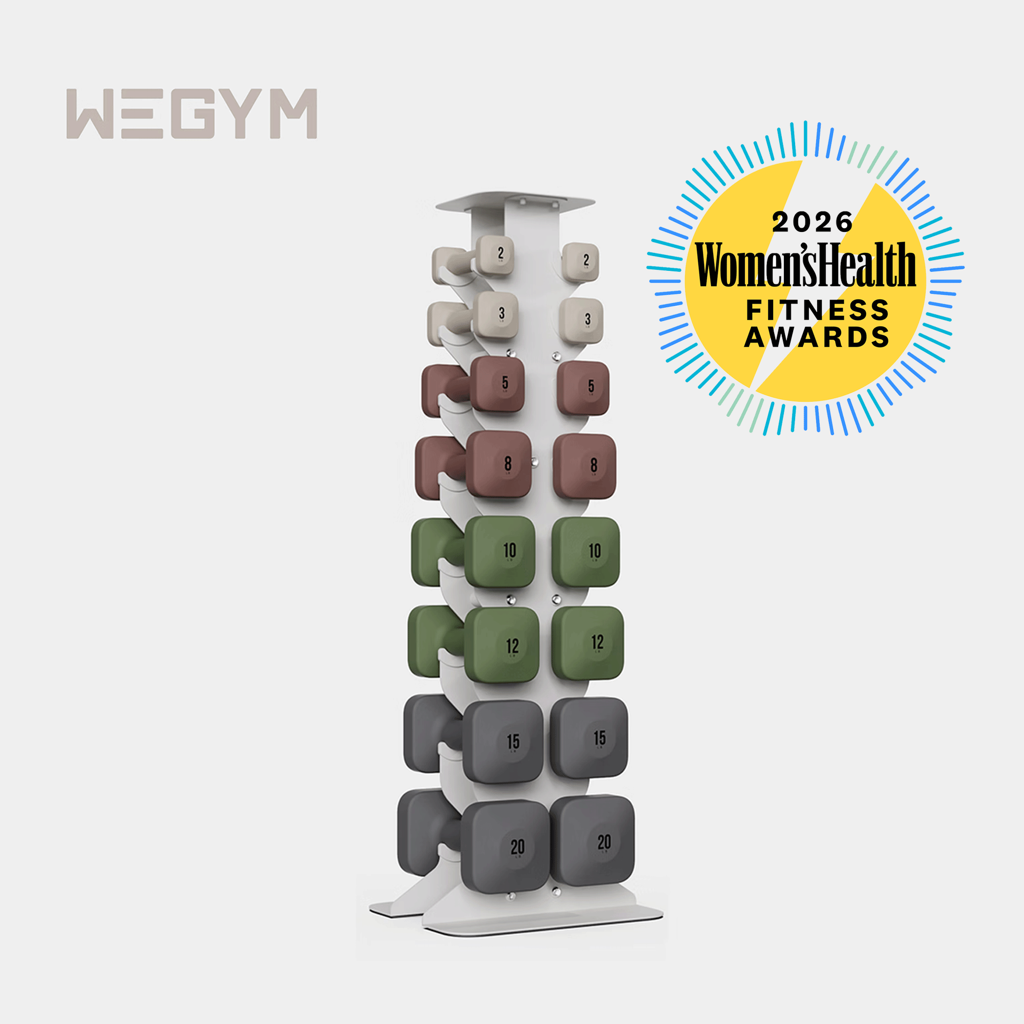 WeGym老友记同款哑铃架小型哑铃架哑铃收纳套装立式家用哑铃套装