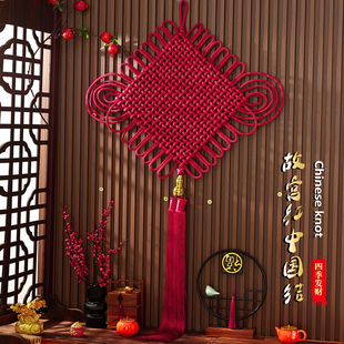 2026新款 饰过年挂件 大红色中国结客厅入户门玄关故宫红高档春节装