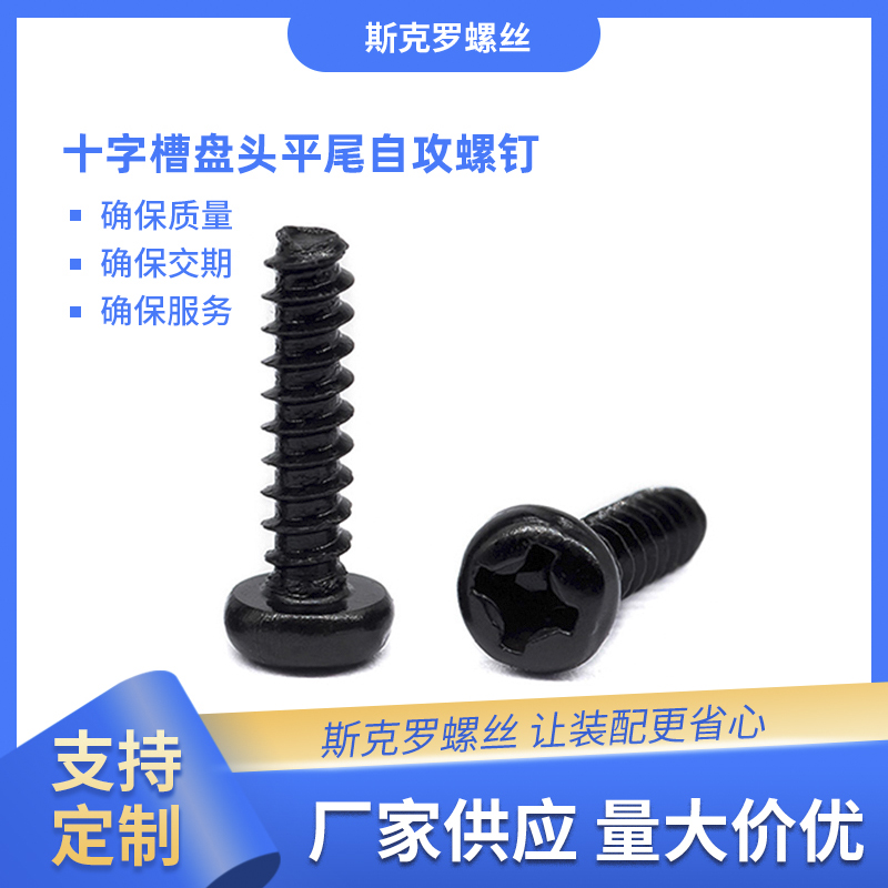 十字槽盘头平尾自攻螺钉m2.5m3
