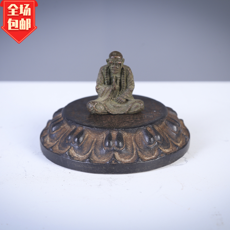 青石仿古雕刻大象门墩复古石雕