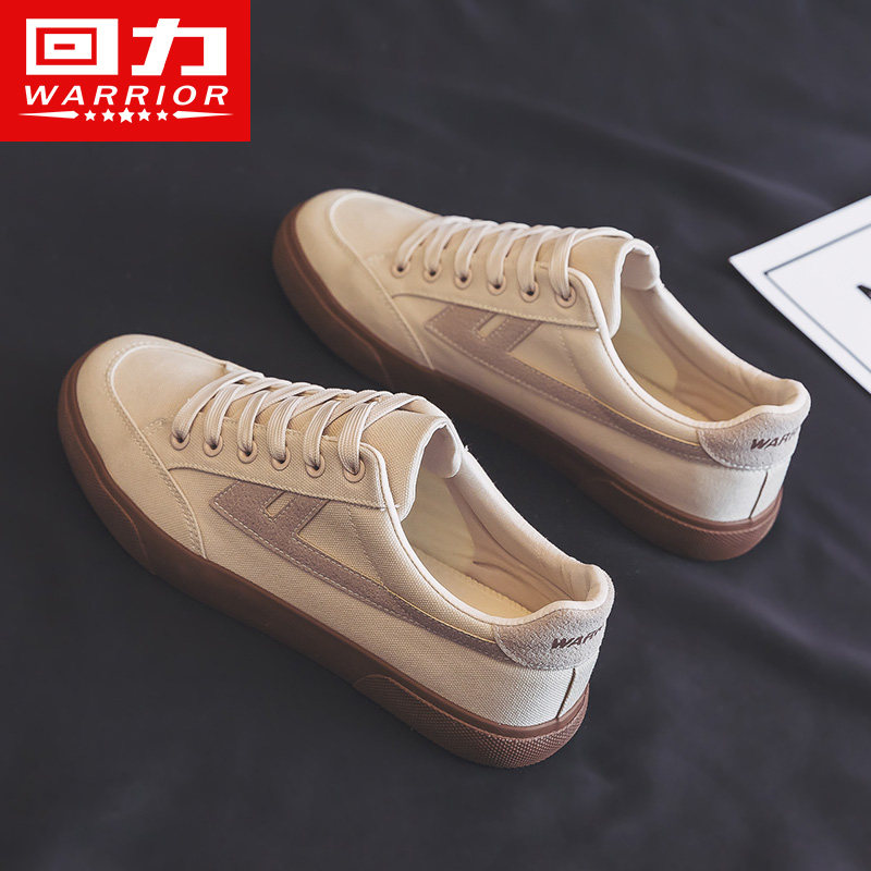 回力女鞋帆布鞋女2026新款春季厚底小白鞋爆款运气百搭休闲板鞋子