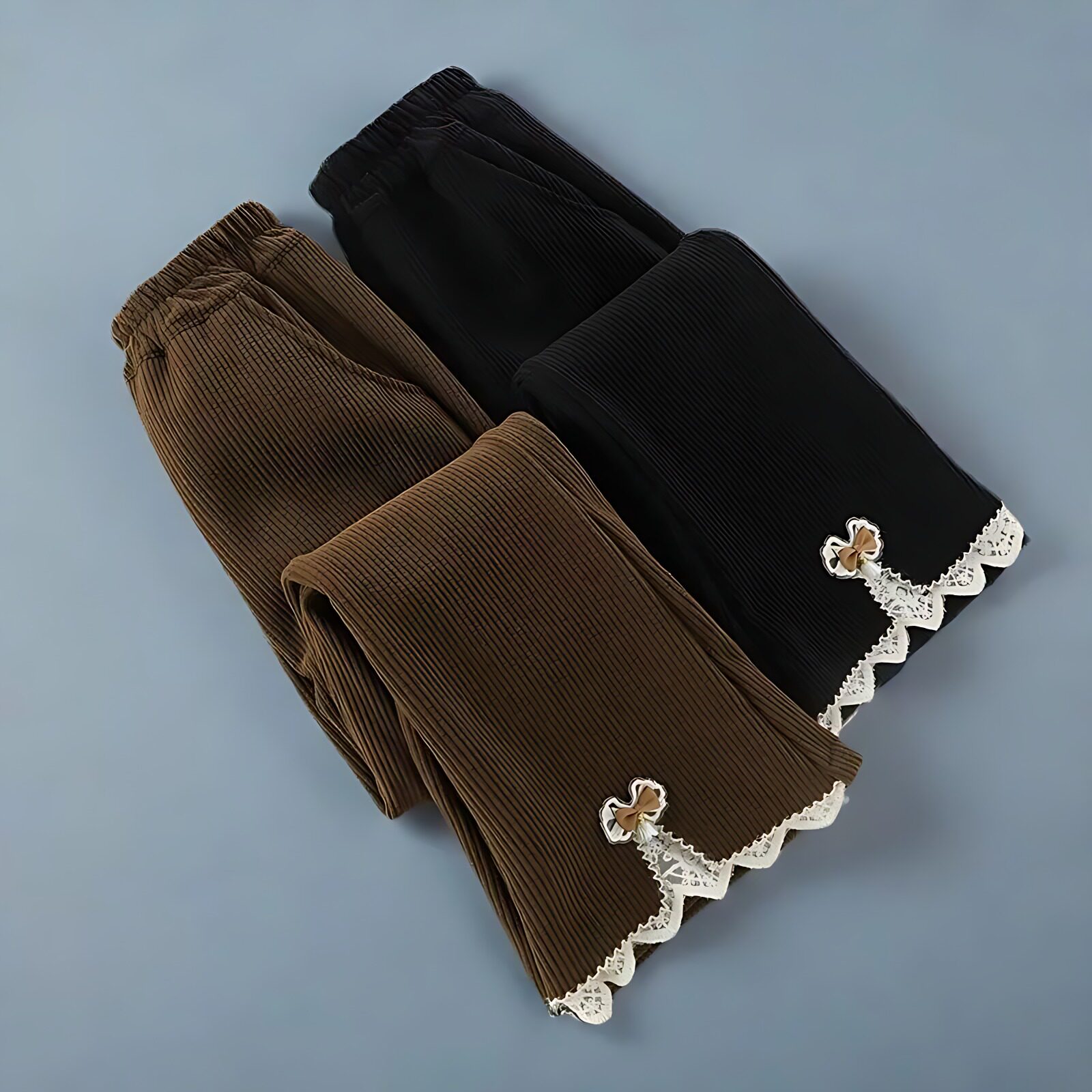 女童加绒喇叭裤2025新款秋冬一体绒加厚洋气女孩外穿春秋休闲裤子