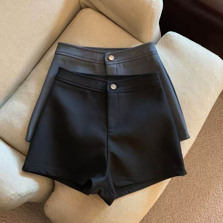 弹力黑色高腰短裤女夏天外穿紧身显瘦下衣失踪打底裤简约a字短裤