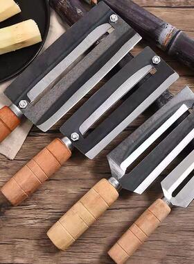高碳钢甘蔗刀不锈钢锋利削皮刀家用加厚菠萝凤梨刀刨刮器瓜皮刀