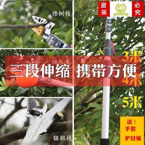 新款摘果器果树高枝剪伸缩高空剪修剪树枝剪刀修枝剪加长园艺花剪