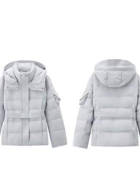 【春春Spring】253100小蛮腰冬季收腰设计感羽绒服外套