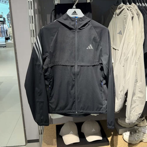 阿迪达斯男秋季新款连帽夹克外套
