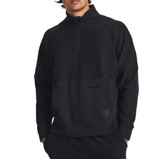 安德玛UA 4拉链抓绒上衣保暖休闲运动卫衣1382115 Ottoman男子1