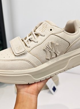 MLB板鞋情侣25秋新款男女NY复古厚底增高耐磨休闲运动鞋3ASXP015N