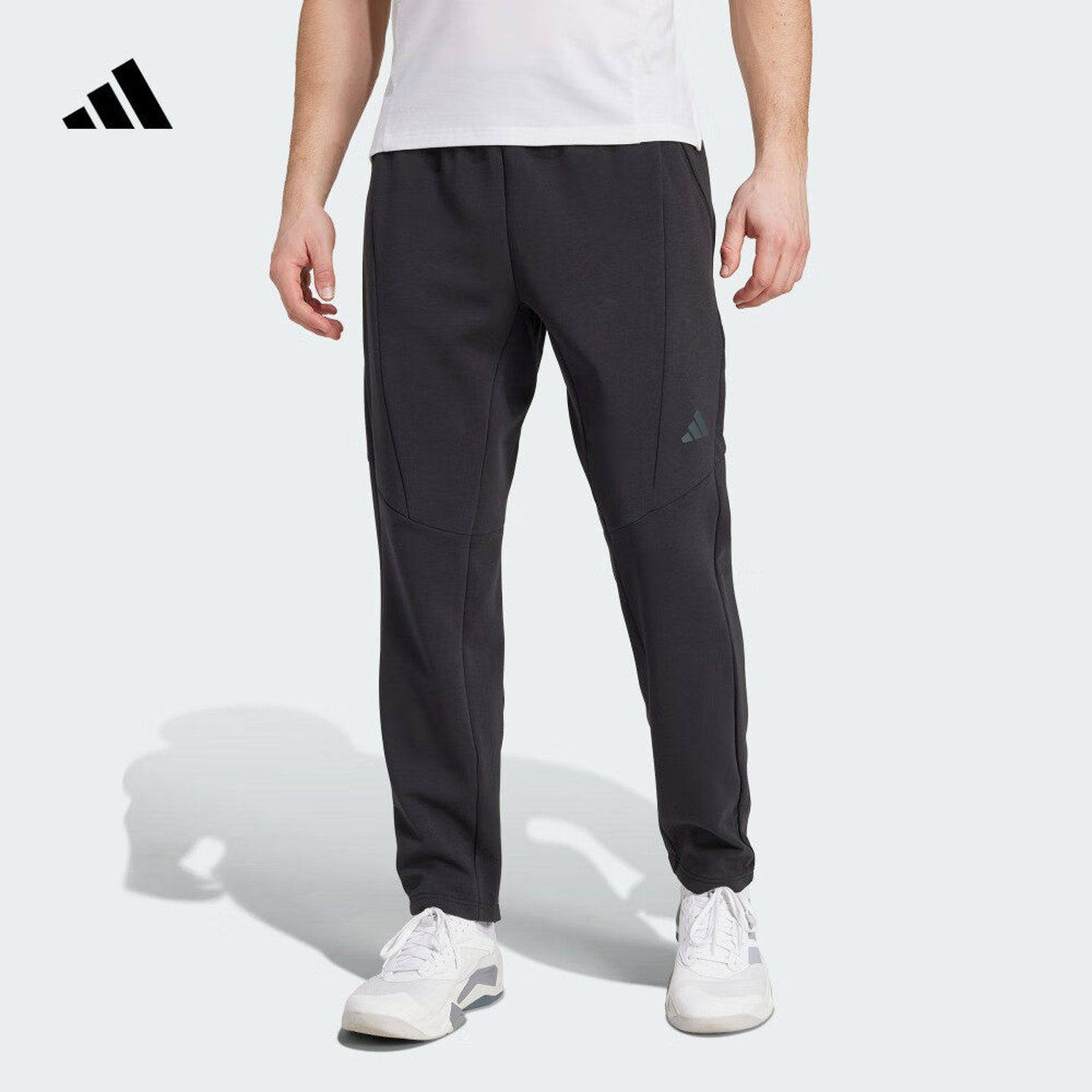 adidas阿迪达斯太空棉运动健身裤春夏款男子健身休闲长裤JY0004