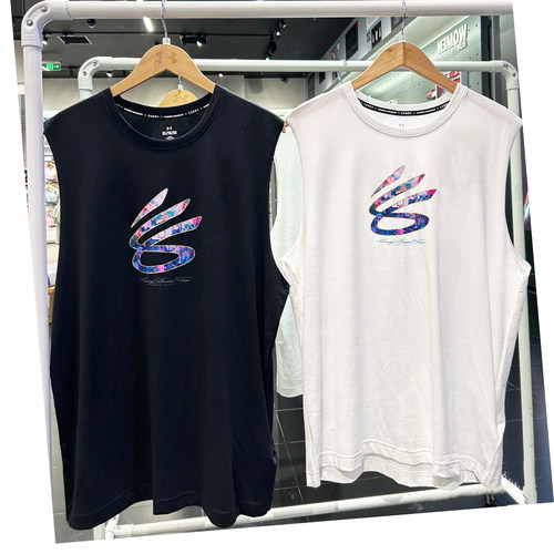 安德玛UA无袖T恤男子运动背心