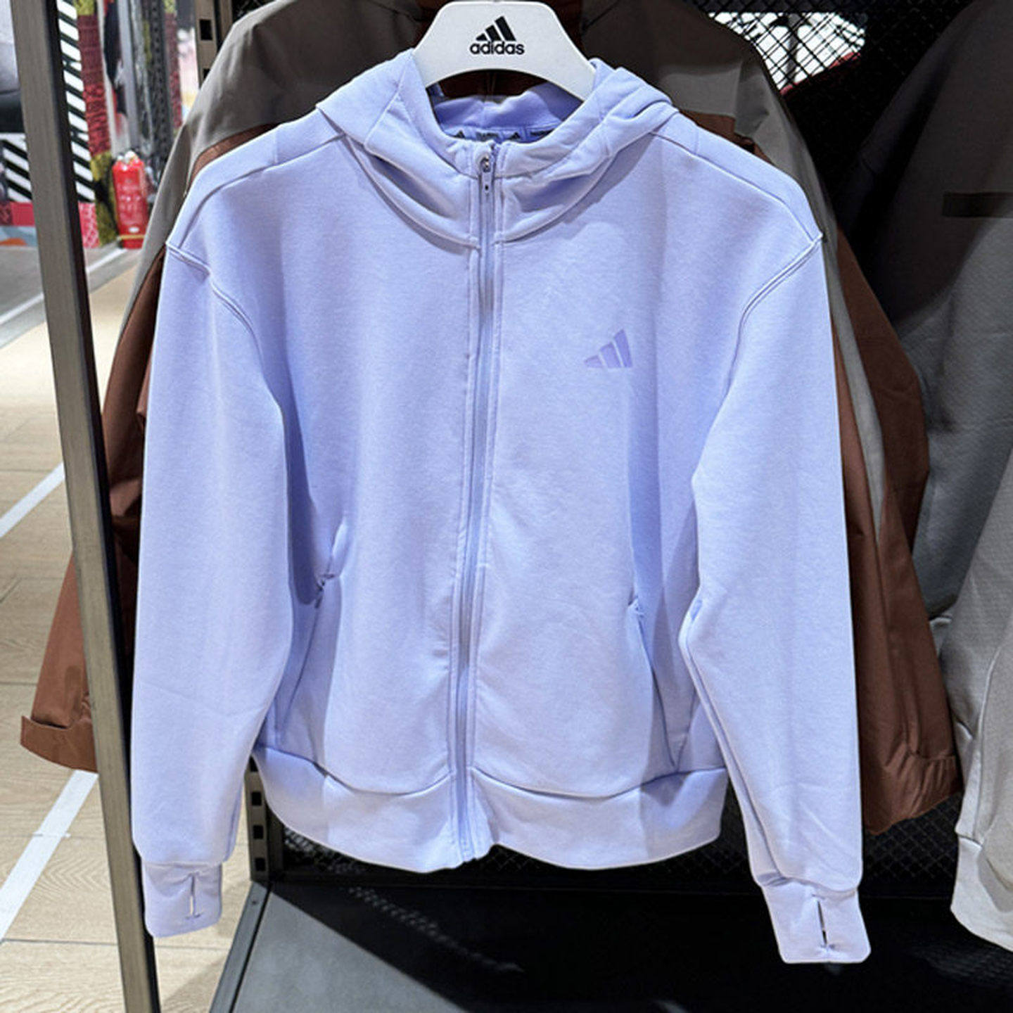 adidas阿迪达斯女子开衫25新款休闲开衫夹克连帽运动外套 JN7403,运动服/休闲服装,运动茄克/外套,淘宝优惠券,粉丝福利购,淘宝优惠卷