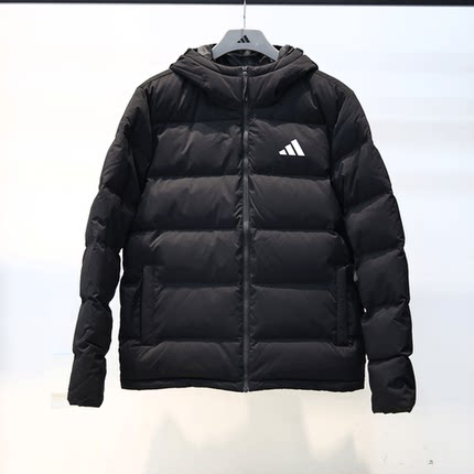 adidas阿迪达斯25冬季新款男女保暖鸭绒连帽羽绒服KF4399/4400