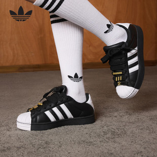 26秋冬新款Adidas阿迪达斯三叶草女子贝壳头休闲运动板鞋JR7444