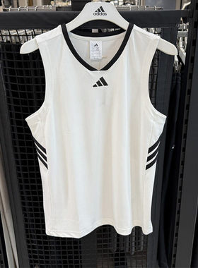 adidas阿迪达斯25夏季新款男子跑步运动篮球无袖T恤背心JI7574