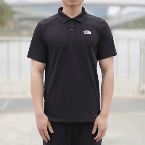北面经典款POLO衫男女户外短袖