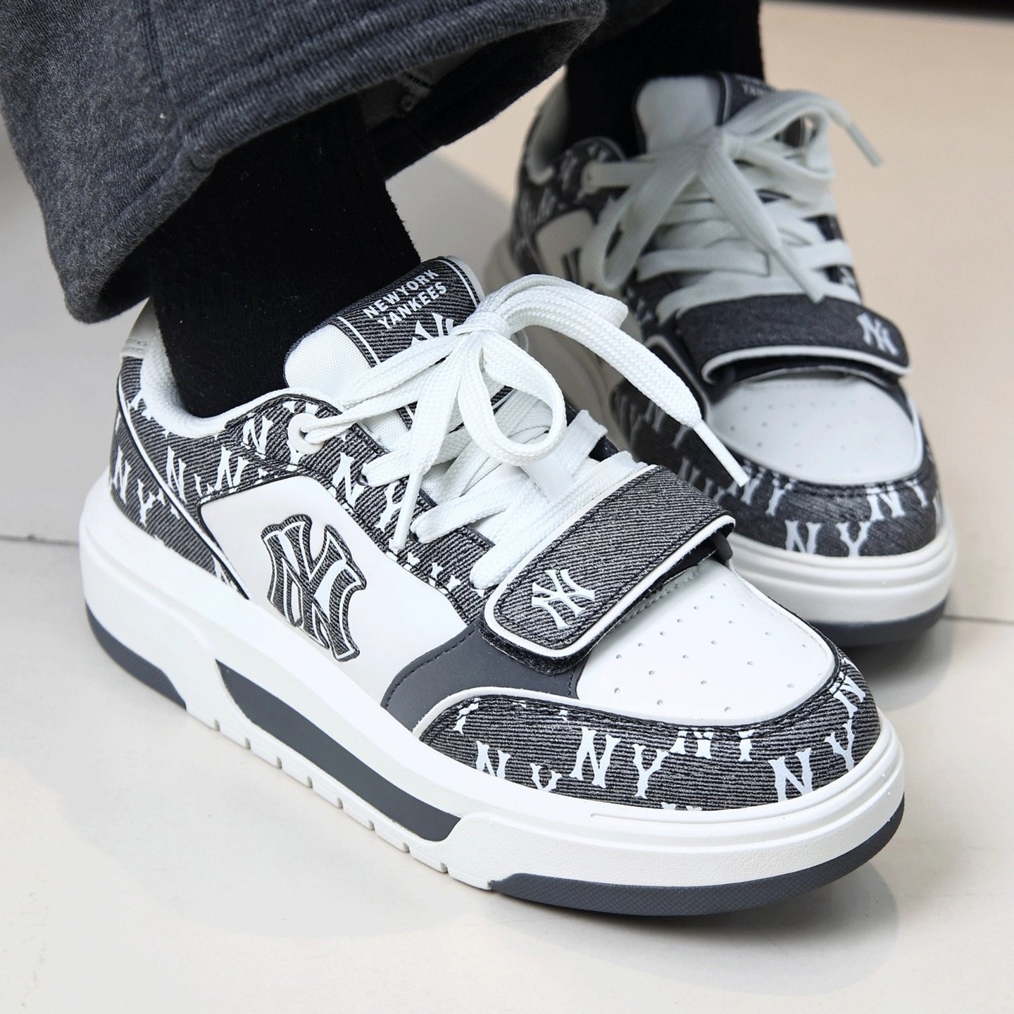 MLB男女板鞋26新款情侣NY复古老爹鞋厚底防滑运动休闲鞋3ASXM026N,运动鞋new,运动休闲鞋,淘宝优惠券,粉丝福利购,淘宝优惠卷