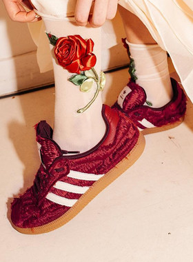 Adidas阿迪达斯三叶草板鞋男女时尚缎面百搭耐磨休闲运动鞋JP9281