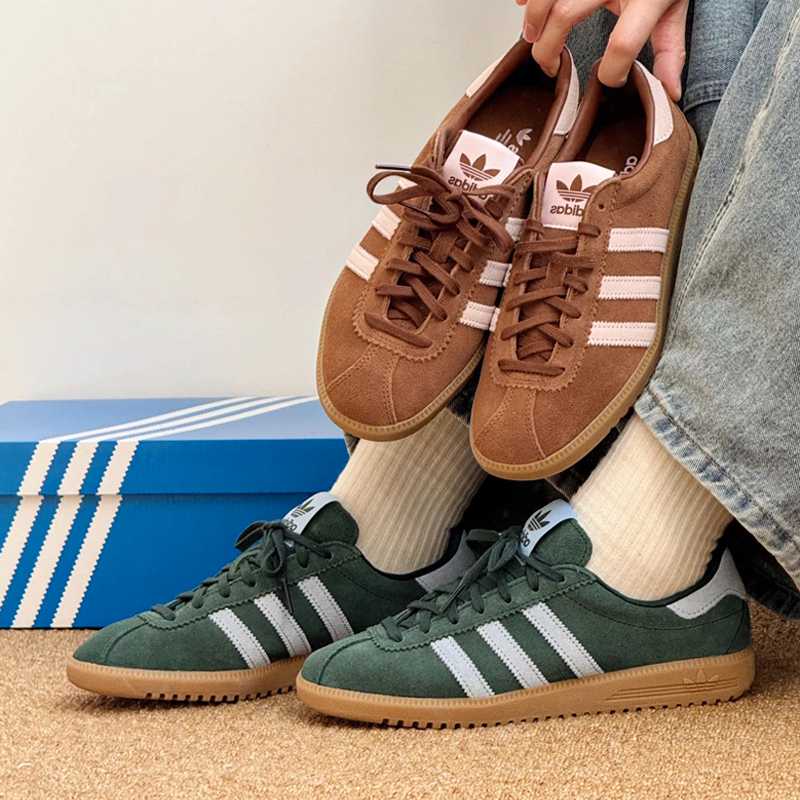 Adidas阿迪达斯三叶草冬季新款中性BERMUDA经典复古T头板鞋JH9088