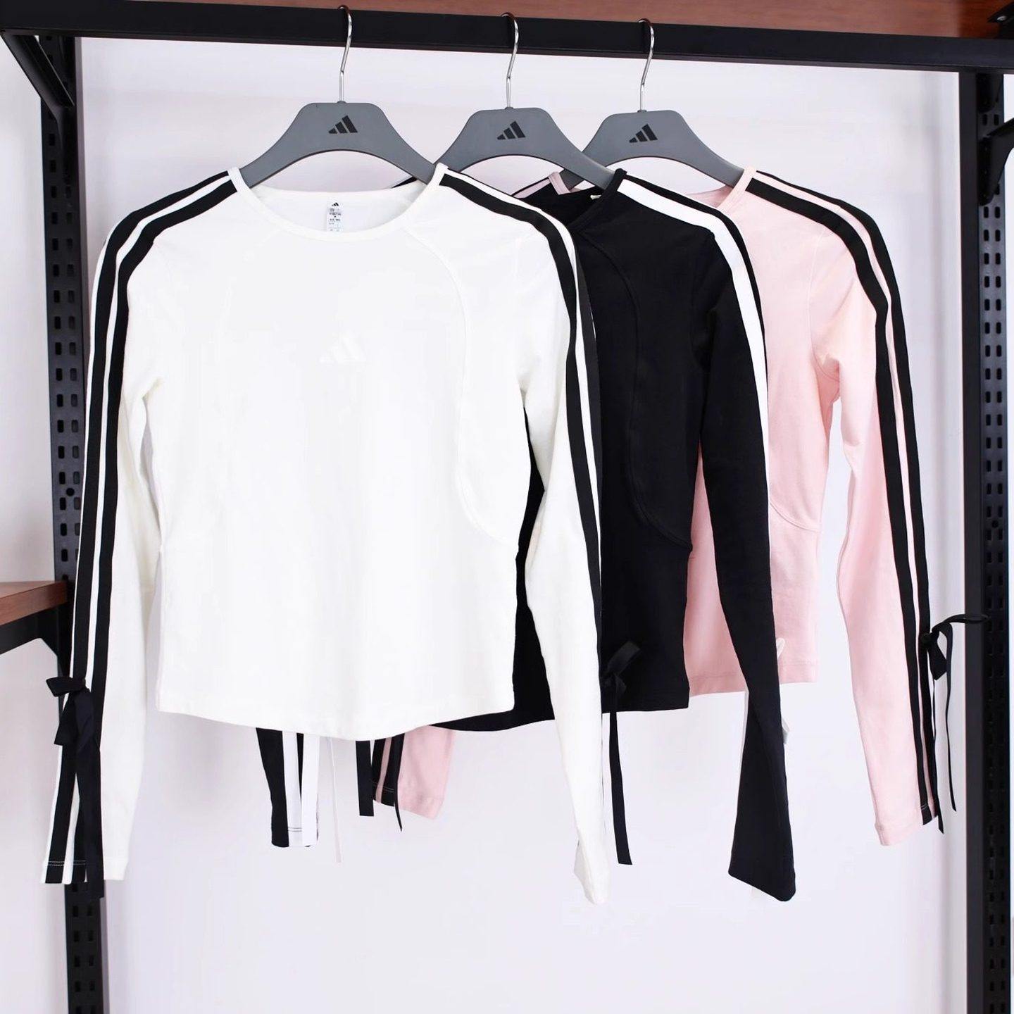 阿迪达斯女子25秋季新款运动蝴蝶结长袖T恤KG3861/KG3862/KG3860,运动服/休闲服装,运动T恤,淘宝优惠券,粉丝福利购,淘宝优惠卷