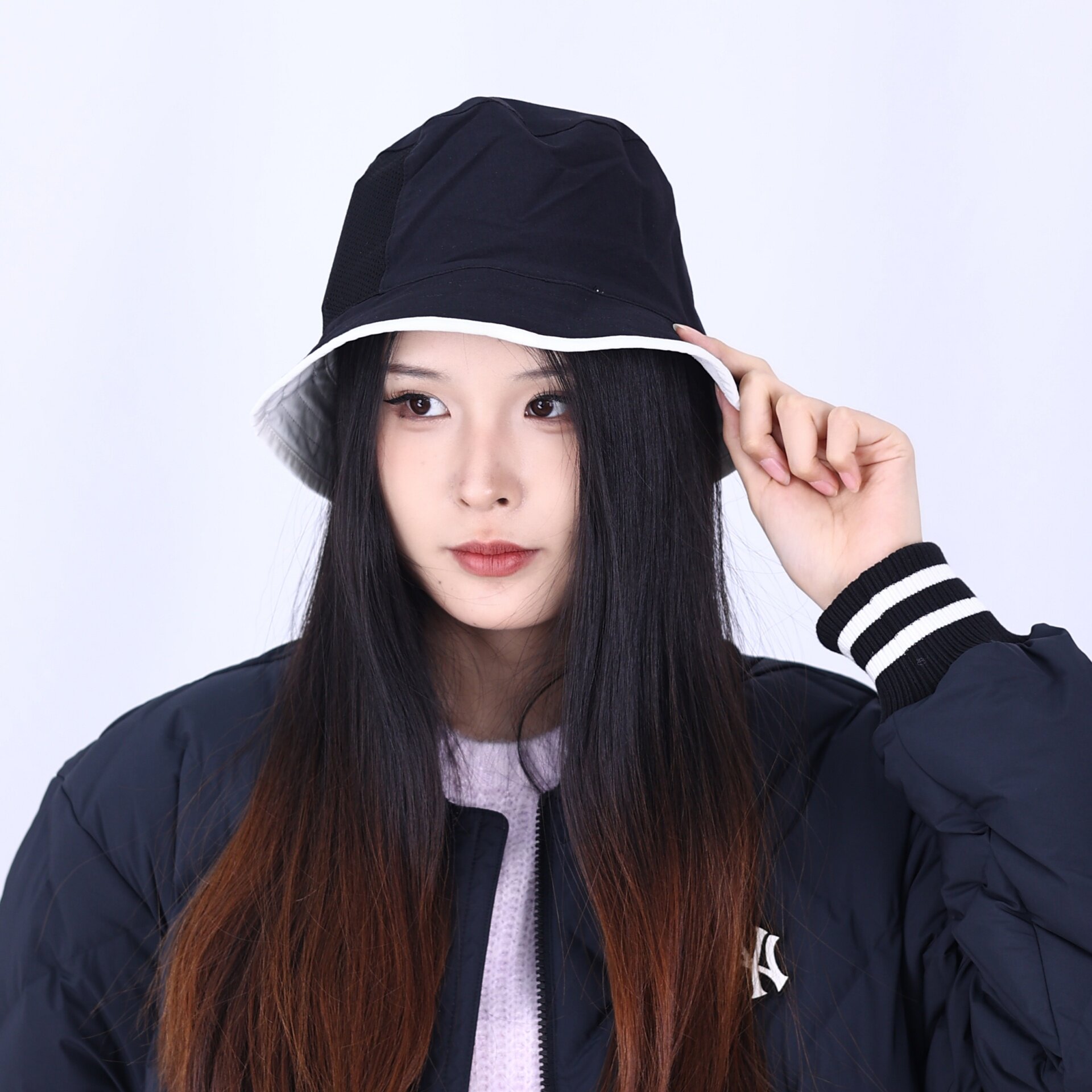 北面户外防晒双面渔夫帽
