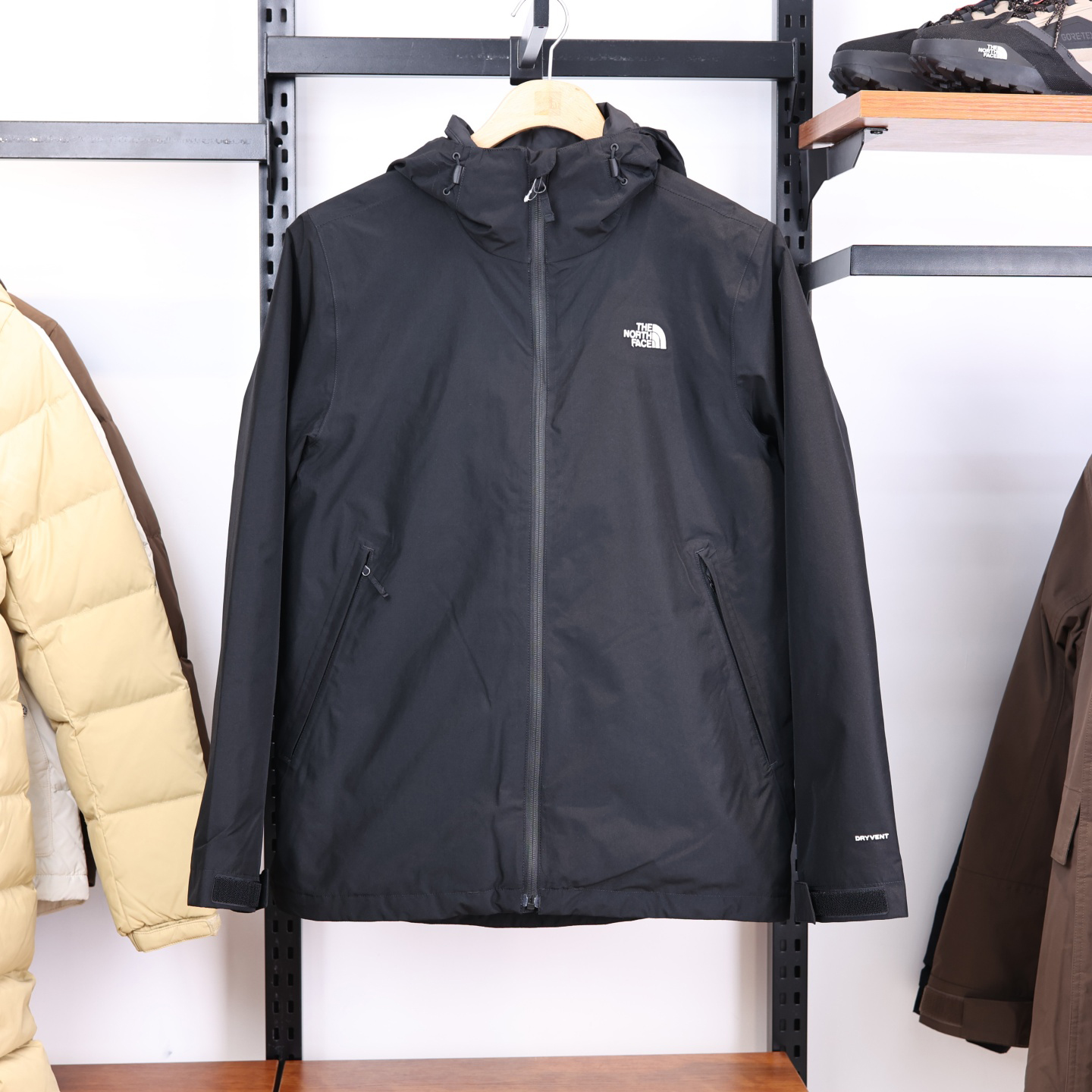 北面男户外棉服内胆三合一冲锋衣