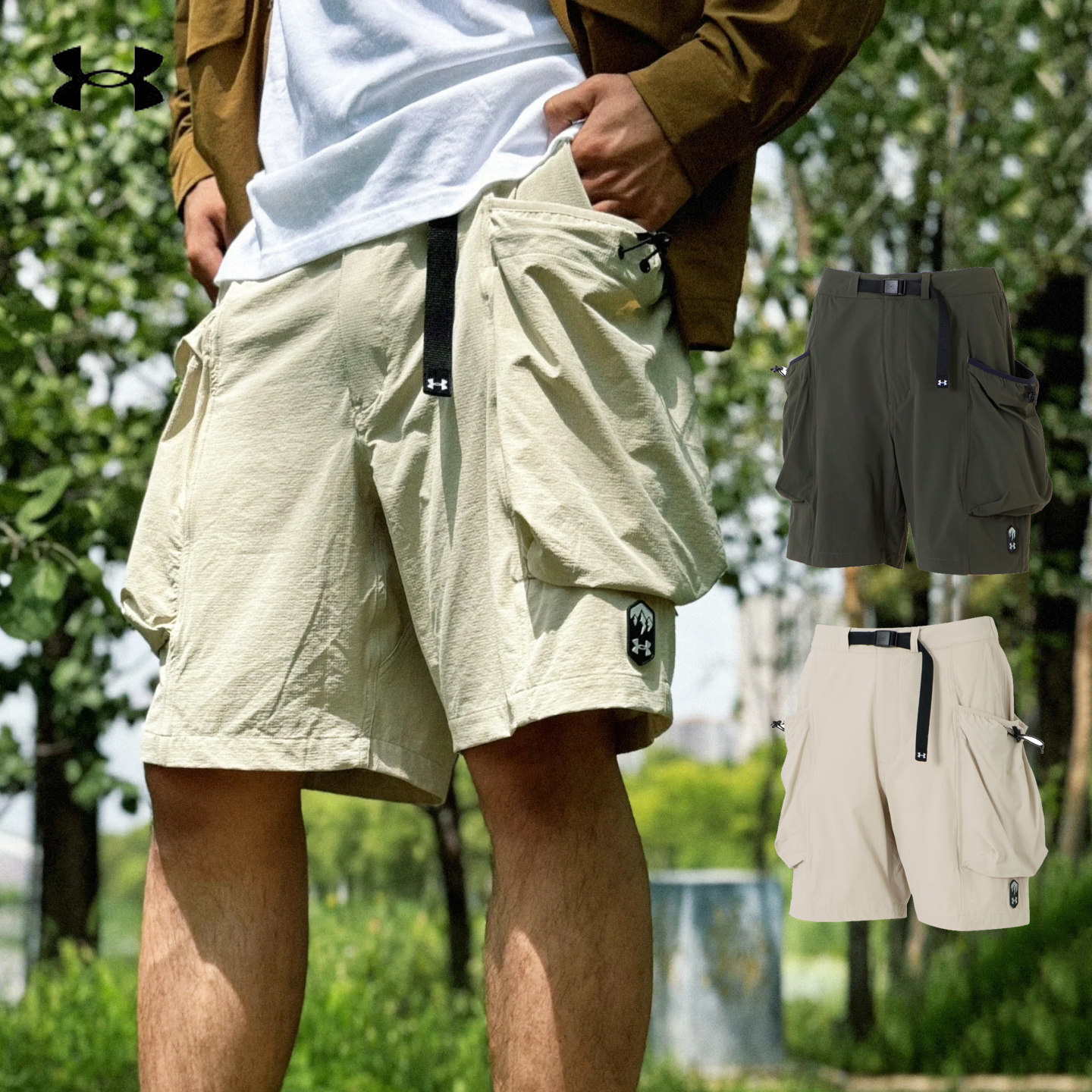 安德玛男子短裤工装五分裤