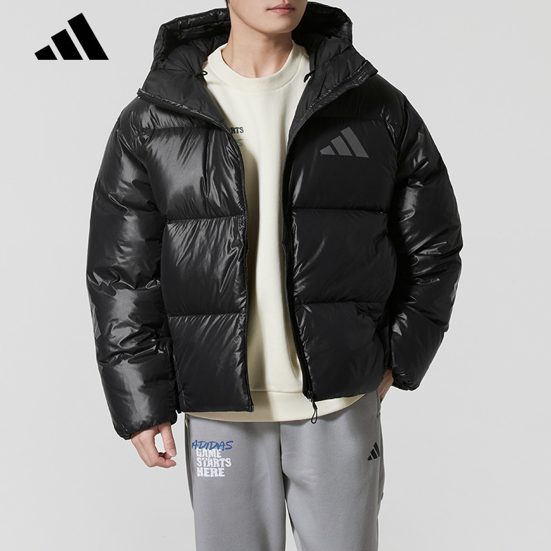阿迪达斯男款保暖潮流羽绒服外套