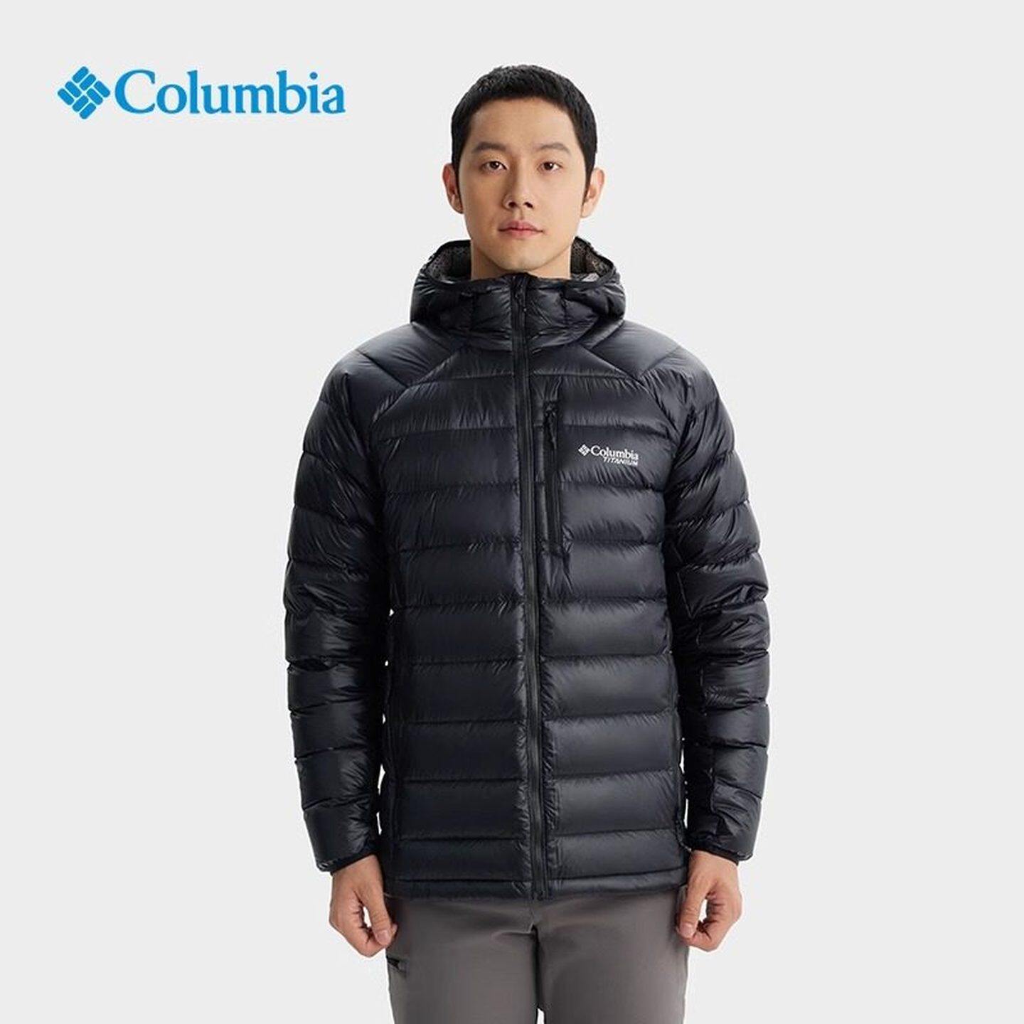 Columbia哥伦比亚男士秋冬款户外钛金拒水700蓬鹅绒羽绒服|WE8937