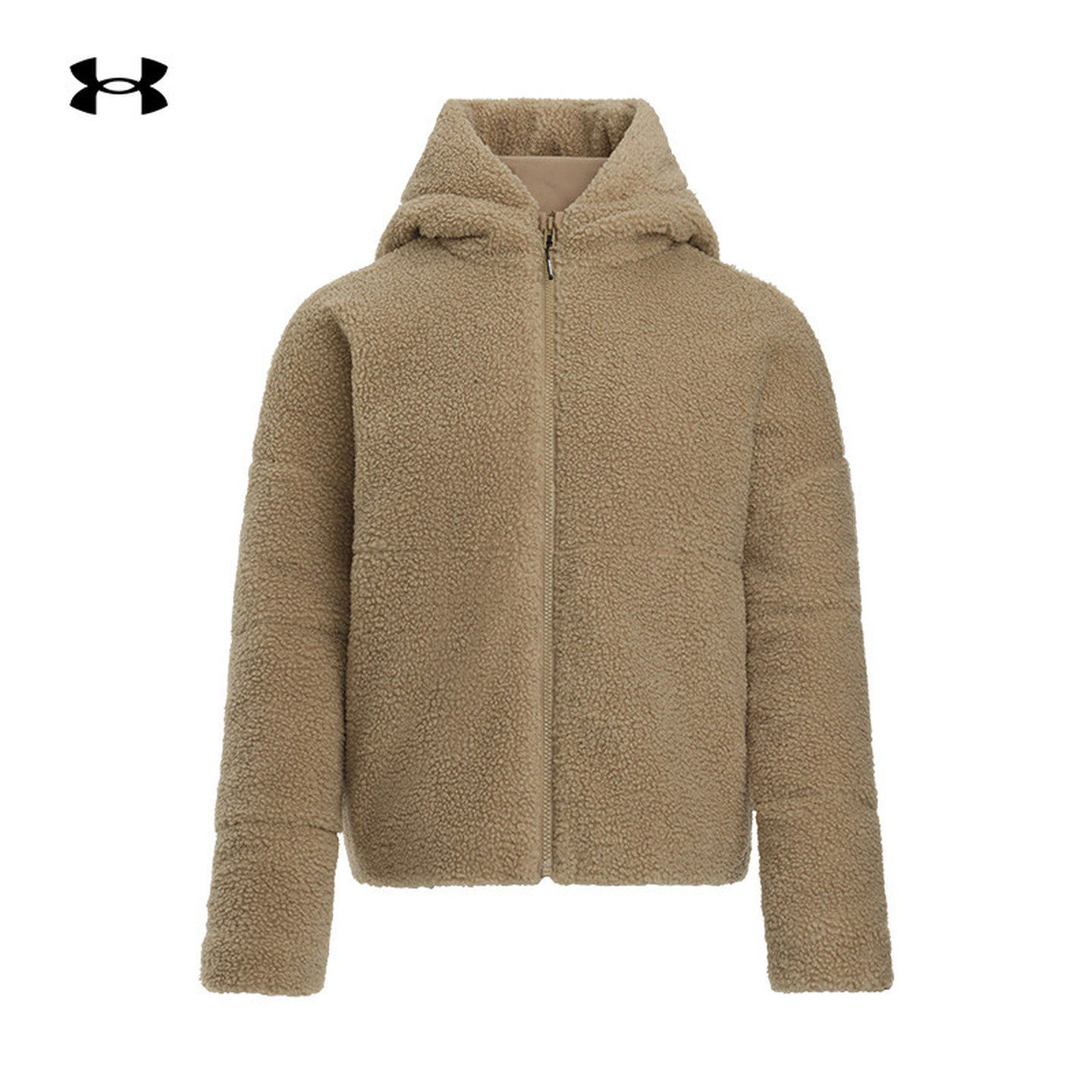 安德玛UA女子24秋冬新款Mission绒休闲连帽运动仿羊羔外套1385859,运动服/休闲服装,运动茄克/外套,淘宝优惠券,粉丝福利购,淘宝优惠卷