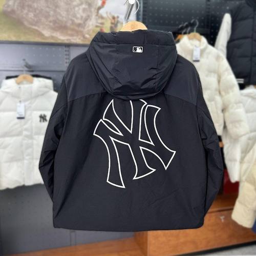 MLB羽绒服防风保暖连帽男女同款