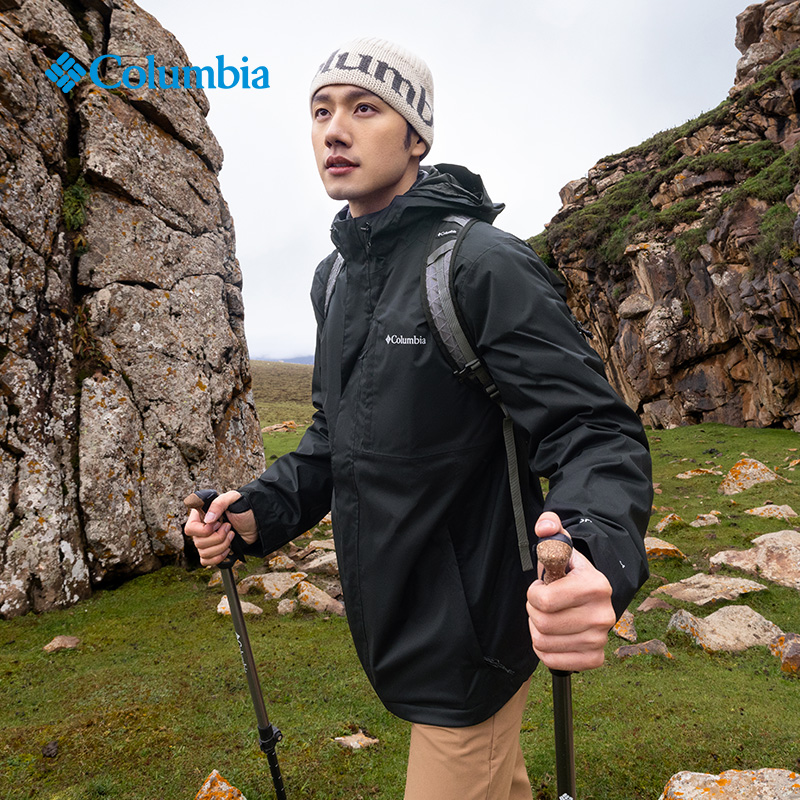 哥伦比亚男子鹅绒三合一冲锋衣