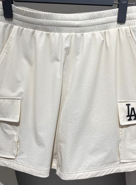 MLB短裤春夏男女NY小标休闲大口袋情侣工装运动五分裤 3ASMB0443