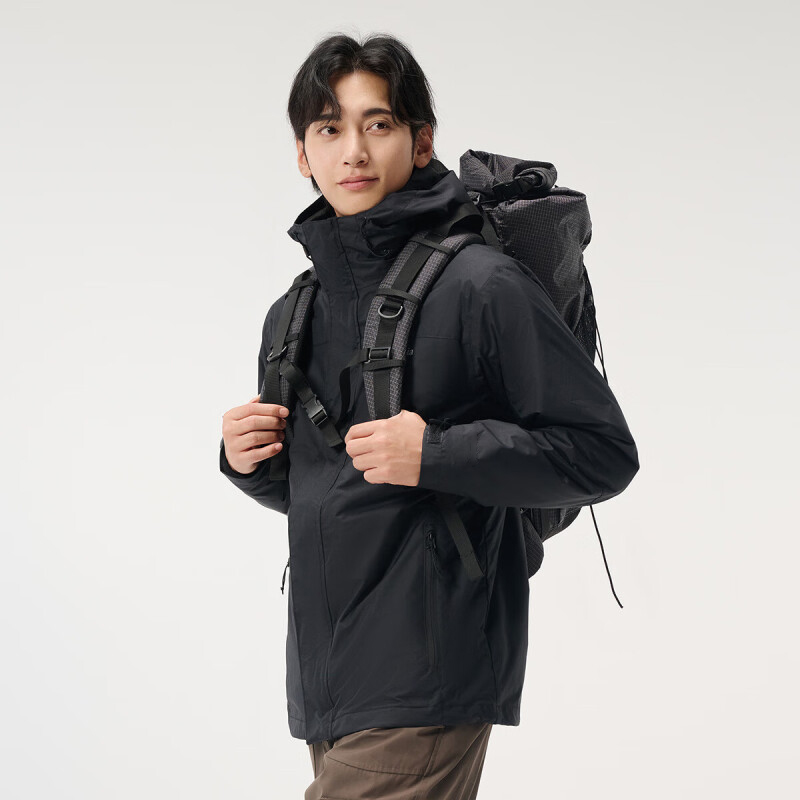 哥伦比亚冲锋衣男防水抓绒三合一