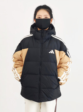 25冬季新款adidas阿迪达斯男子保暖时尚运动羽绒服KC2495/KC2496