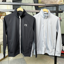 安德玛UA男子外套25秋季运动服健身训练舒适休闲薄绒夹克1329293
