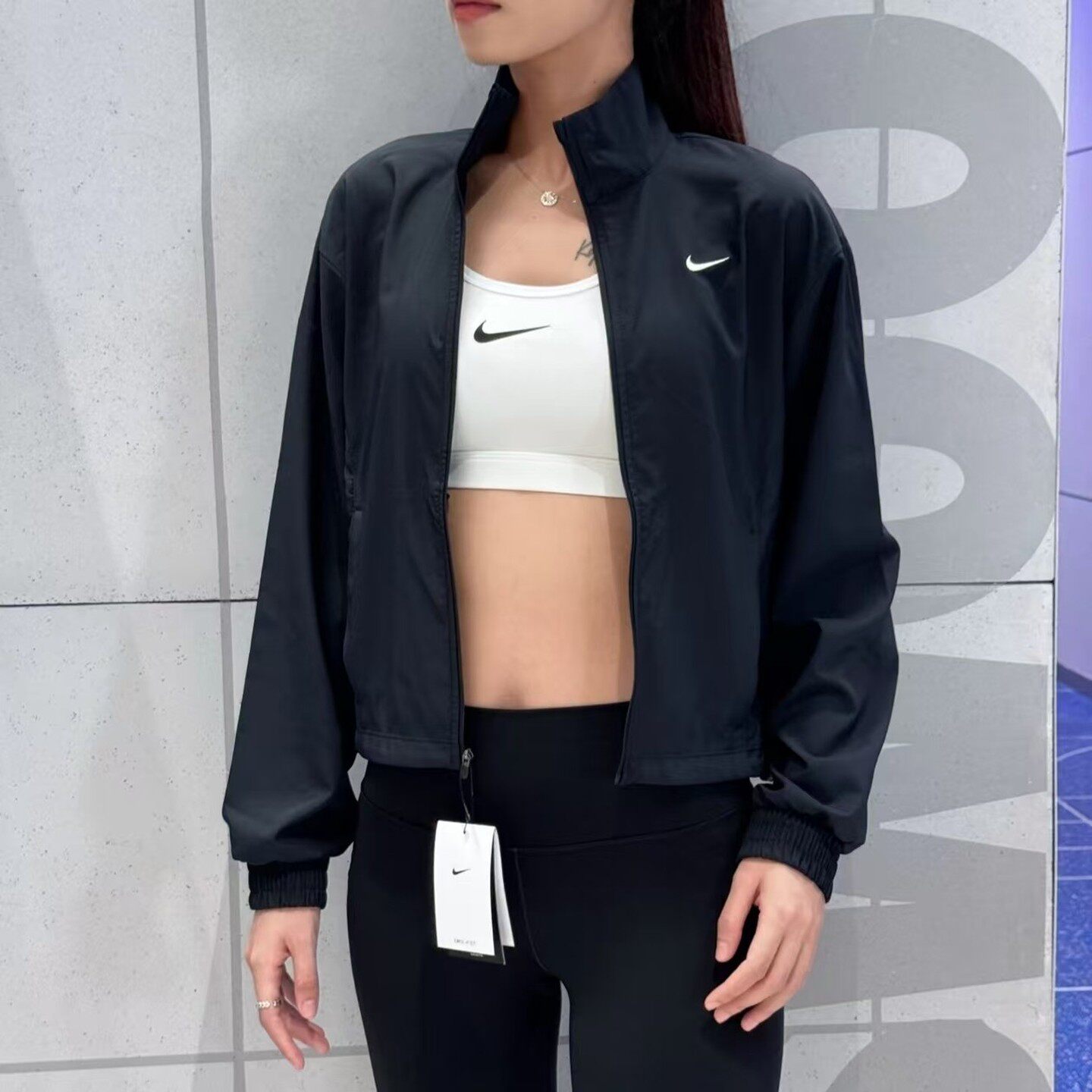 Nike耐克女子速干夹克25新款ONE DRI-FIT 梭织休闲运动外套HQ3368