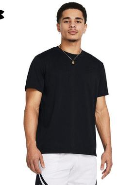 安德玛UA男子短袖上衣春夏款库里Curry Emboss透气运动T恤1383378