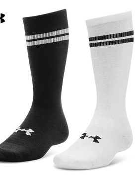安德玛UA男女25新款Sportstyle棉质运动休闲中筒袜-1双装1390132