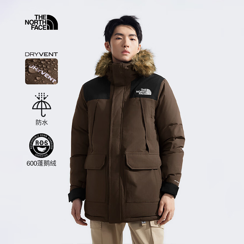 北面羽绒服男子加厚款鹅绒外套